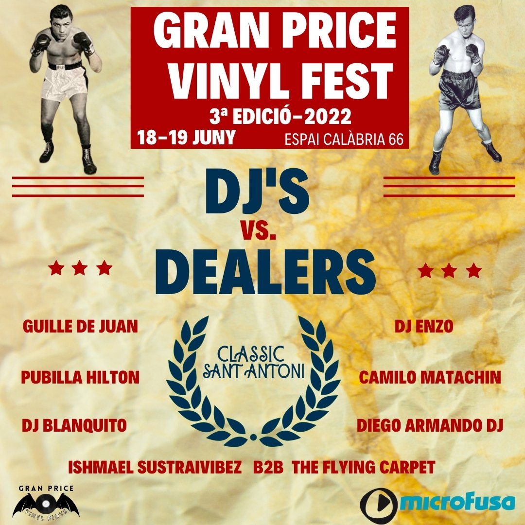DJ’s vs Dealers 2022 en el Gran Price Vinyl Fest