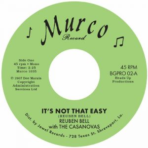 Reuben Bell With The Casanovas - It’s Not That Easy